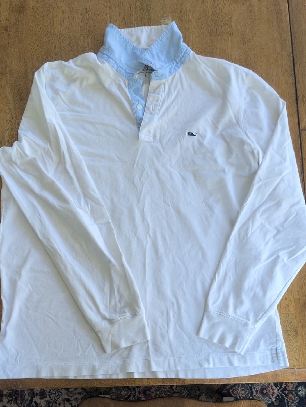 Vineyard Vines Mens Long Sleeve Quarter Button Down  Large